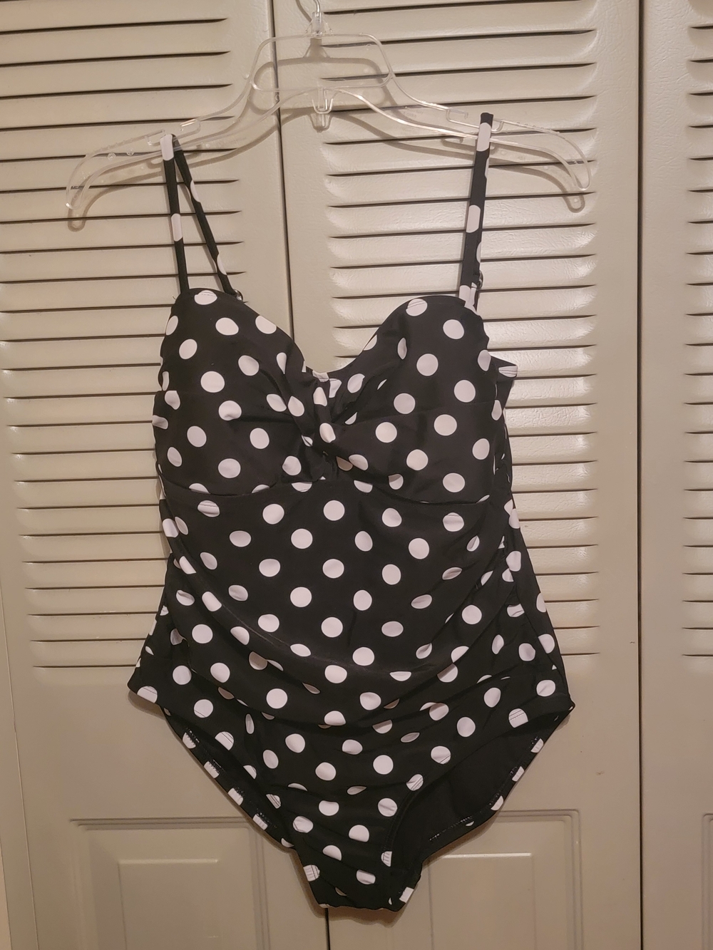 Catalina Black & White Polka Dot One-Piece Swimsuit